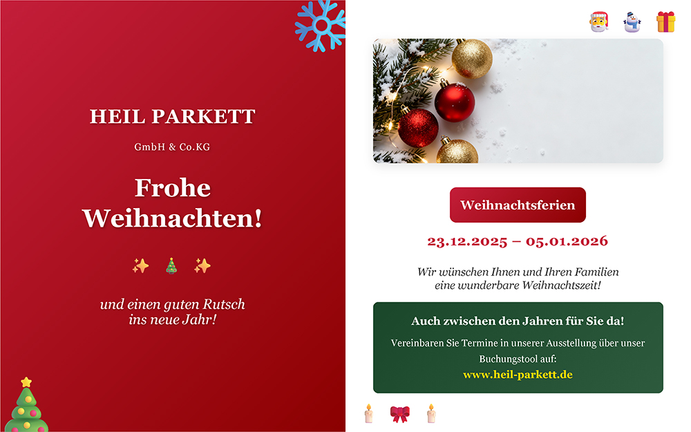 Schließzeiten Feiertage